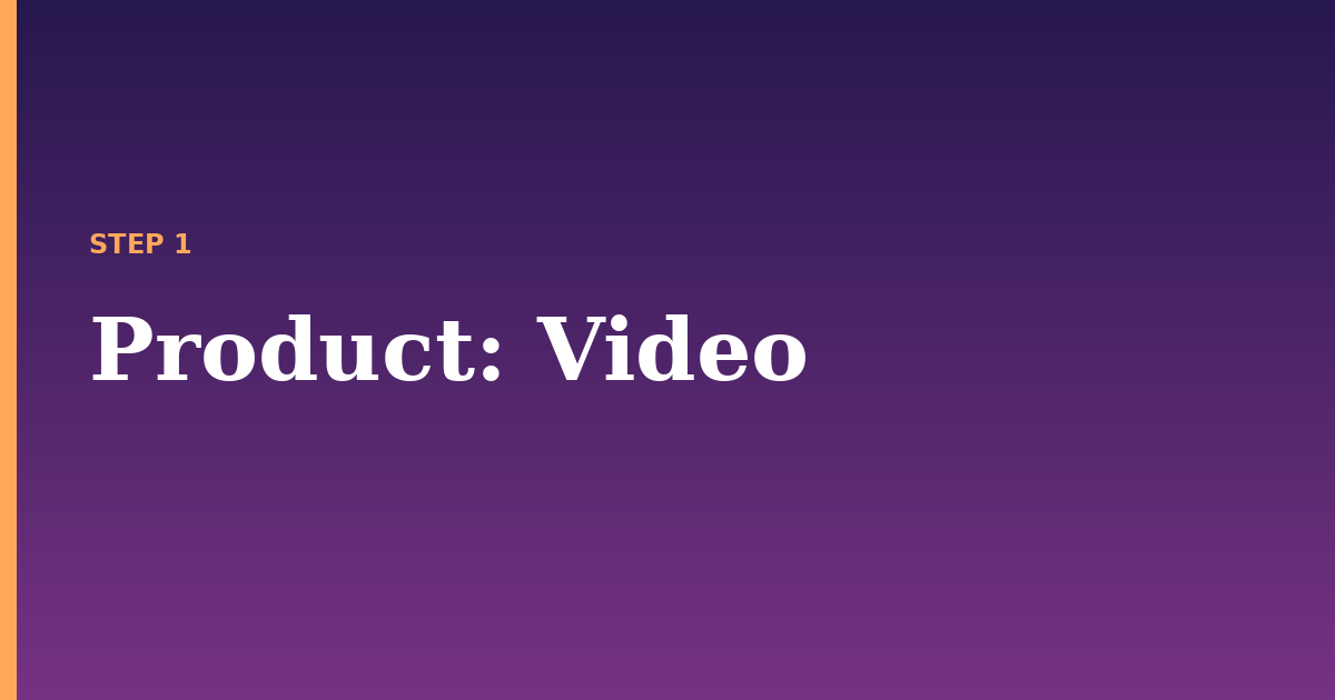 product illustration for: Video