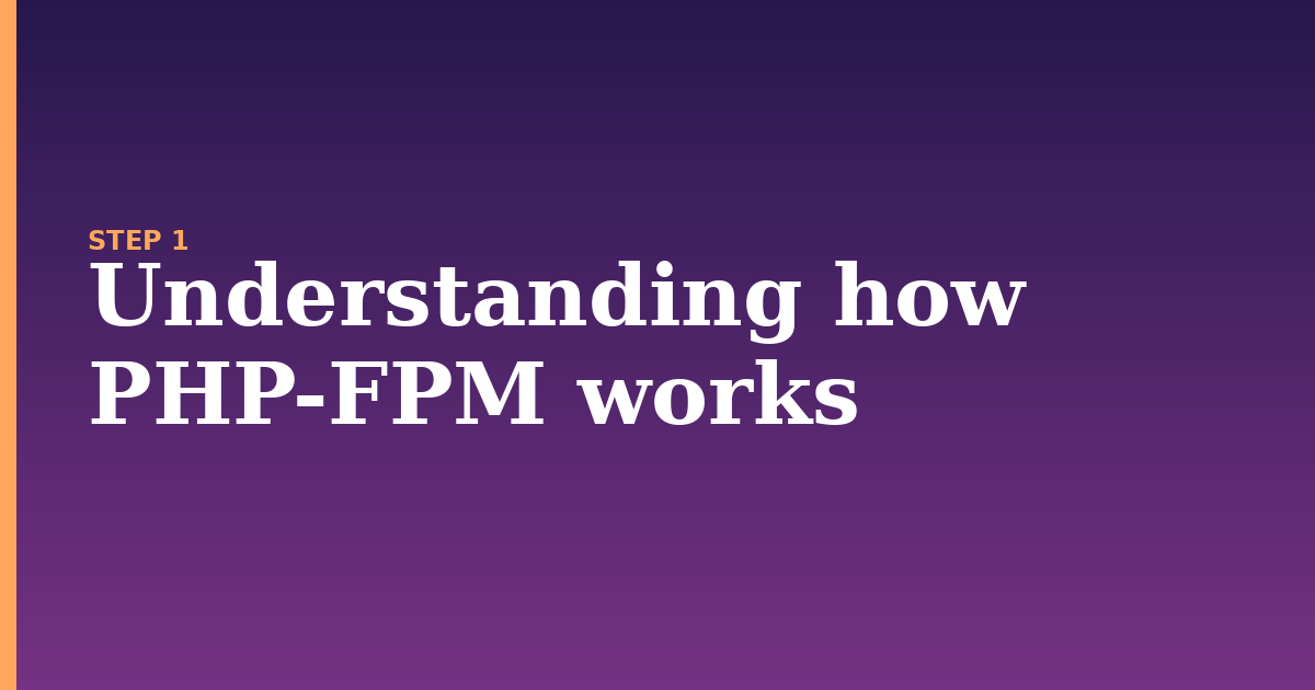 php illustration for: Understanding how PHP-FPM works