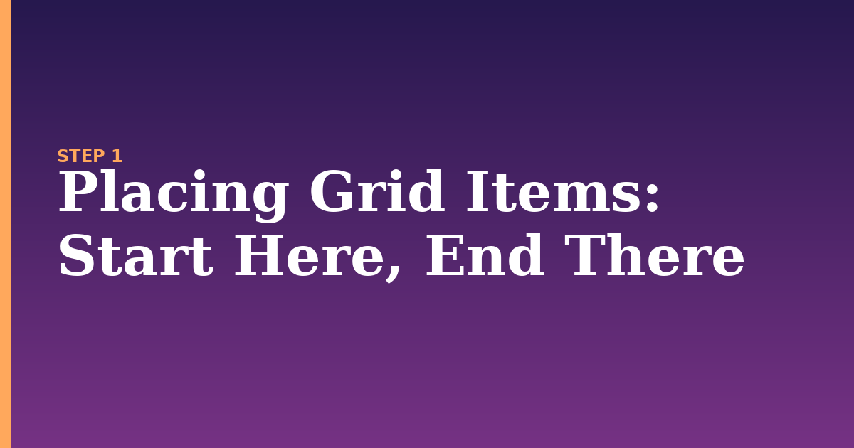 grid illustration for: Placing Grid Items: Start Here, End There