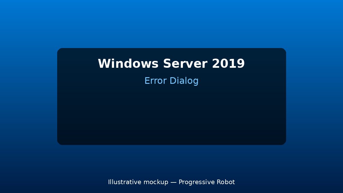 Windows Server 2019 — WindowsUpdate.log conversion fails because ETW decoder cannot find symbols — Fix & Prevention 9 Illustrative mockup for windows-server-2019 — error_dialog