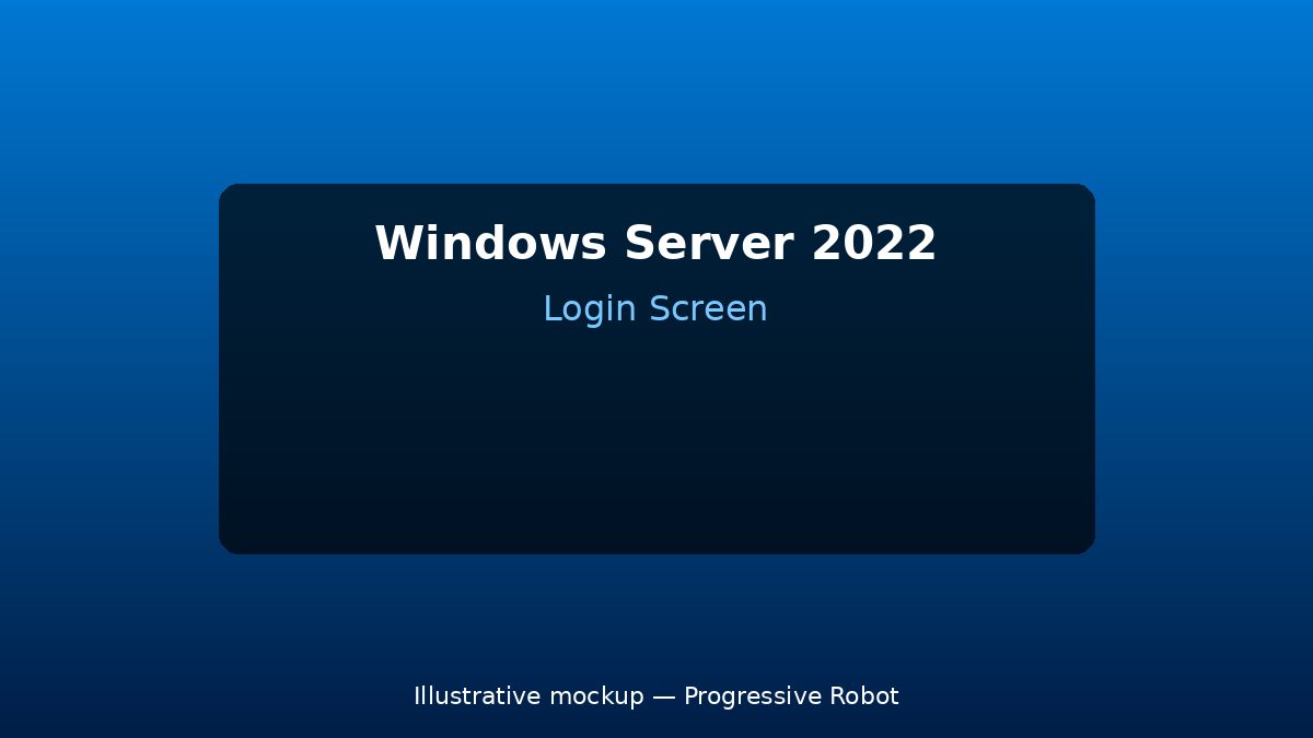 Windows Server 2022 β Smart card logon fails with KDC certificate trust error β Fix & Prevention 8 Illustrative mockup for windows-server-2022 β login_screen