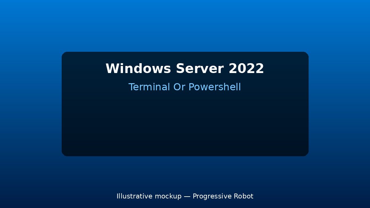 Windows Server 2022 β Windows container image pulls fail with TLS handshake timeout β Fix & Prevention 8 Illustrative mockup for windows-server-2022 β terminal_or_powershell