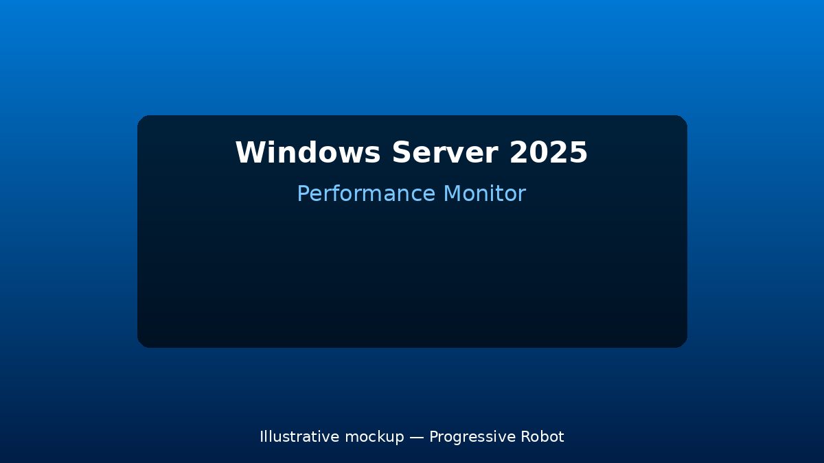 Windows Server 2025 CPU Spikes to 100% Caused by Antivirus Real-Time Scanning — Fix & Prevention 8 Illustrative mockup for windows-server-2025 — performance_monitor