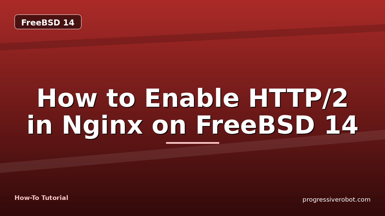 How to Enable HTTP/2 in Nginx on FreeBSD 14 — step-by-step FreeBSD 14 tutorial on Progressive Robot