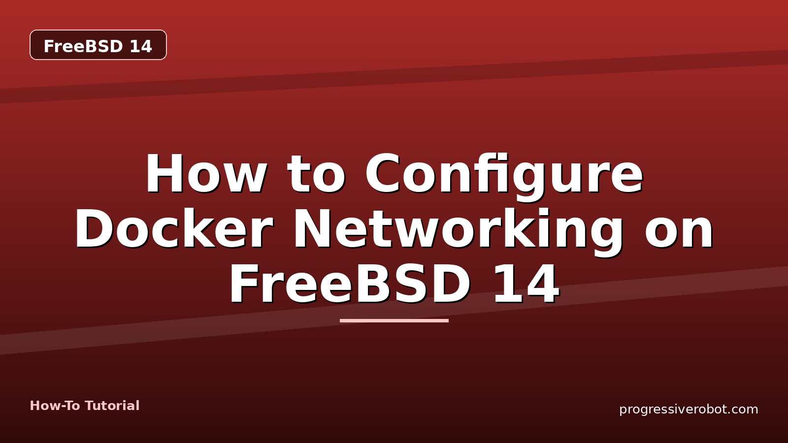 How to Configure Docker Networking on FreeBSD 14 — step-by-step FreeBSD 14 tutorial on Progressive Robot