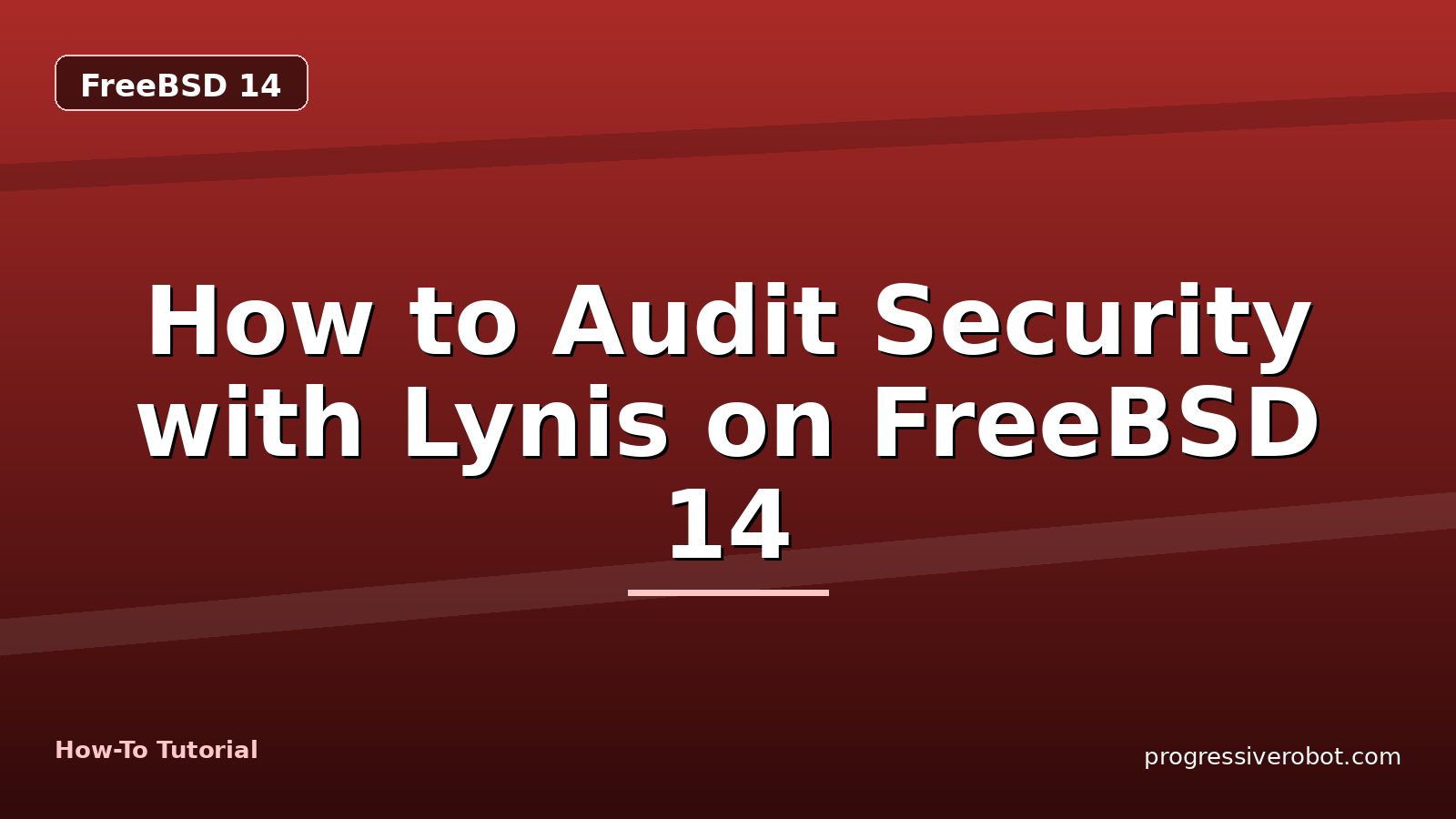 How to Audit Security with Lynis on FreeBSD 14 — step-by-step FreeBSD 14 tutorial on Progressive Robot