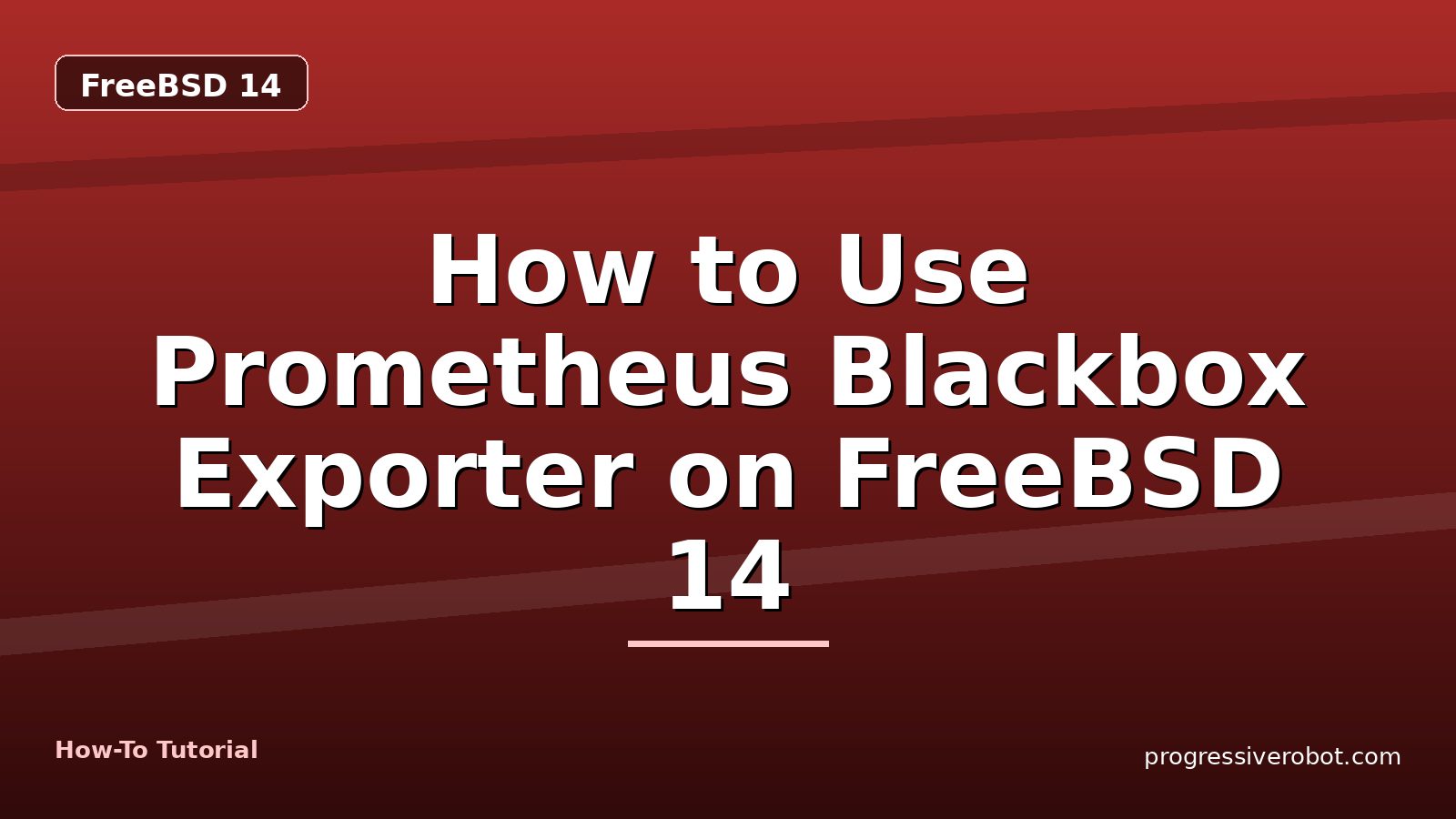 How to Use Prometheus Blackbox Exporter on FreeBSD 14 — step-by-step FreeBSD 14 tutorial on Progressive Robot