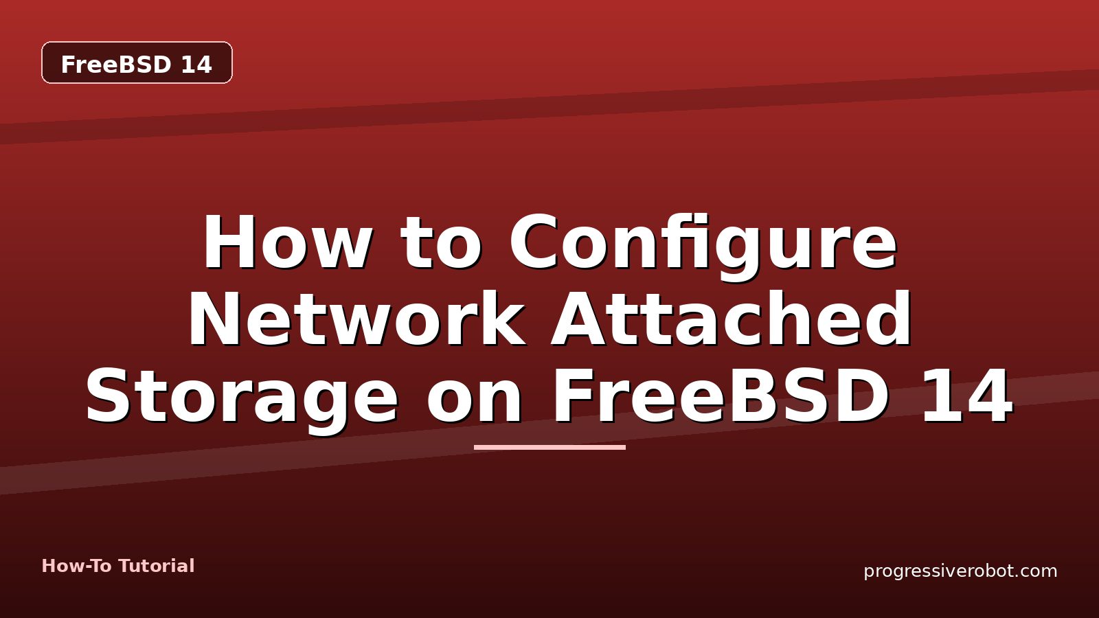 How to Configure Network Attached Storage on FreeBSD 14 — step-by-step FreeBSD 14 tutorial on Progressive Robot