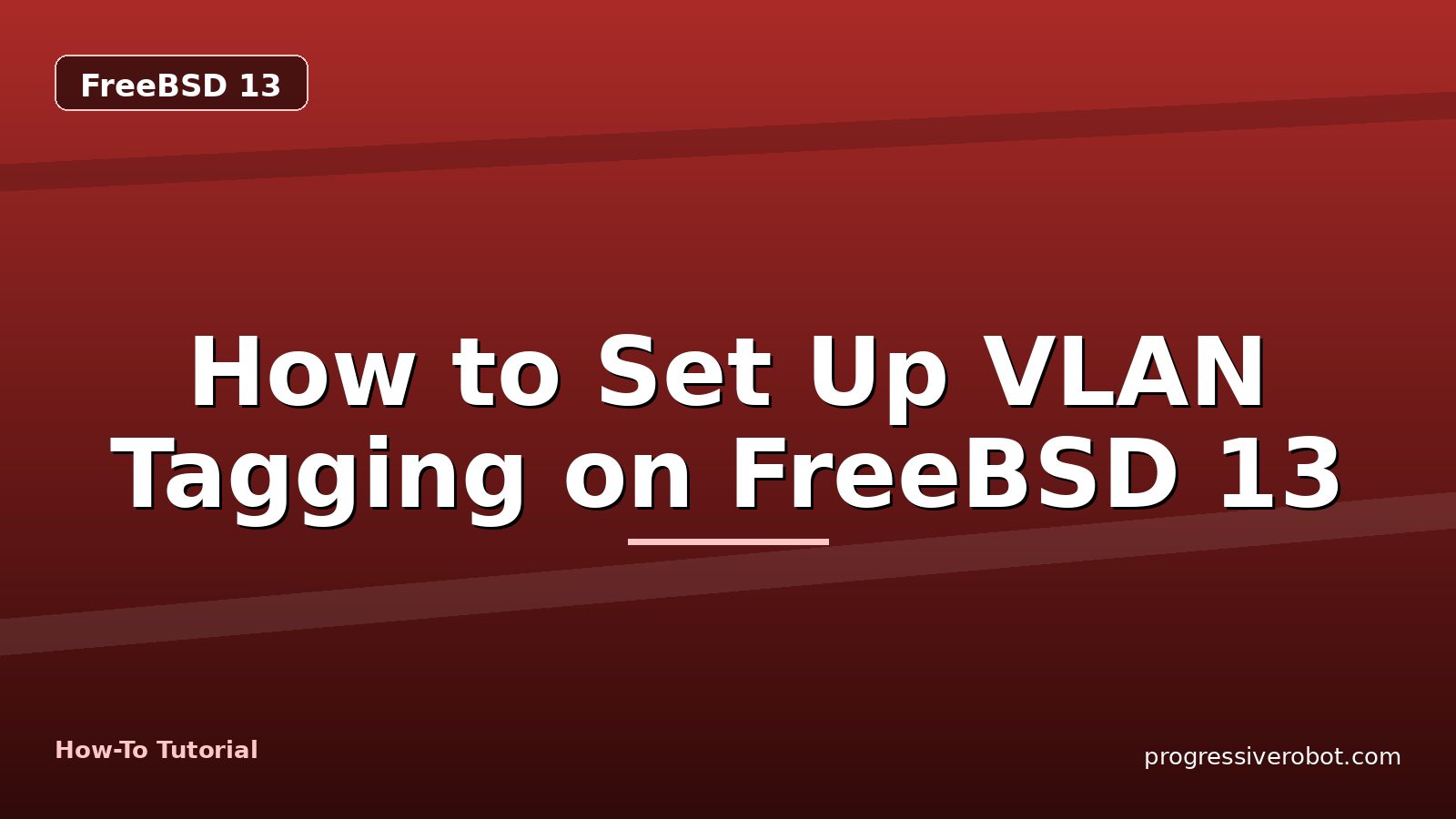 How to Set Up VLAN Tagging on FreeBSD 13 — step-by-step FreeBSD 13 tutorial on Progressive Robot