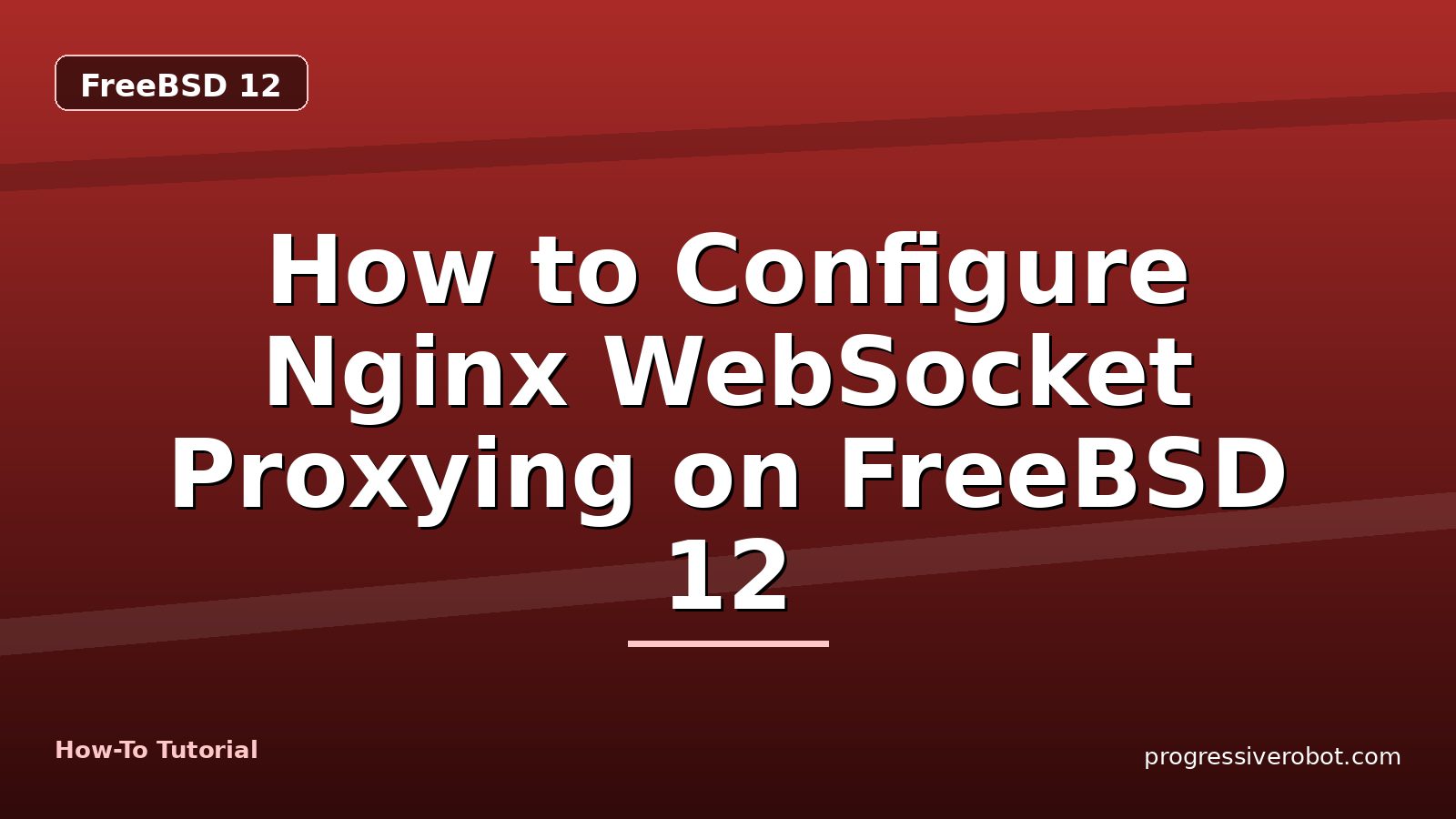 How to Configure Nginx WebSocket Proxying on FreeBSD 12 — step-by-step FreeBSD 12 tutorial on Progressive Robot