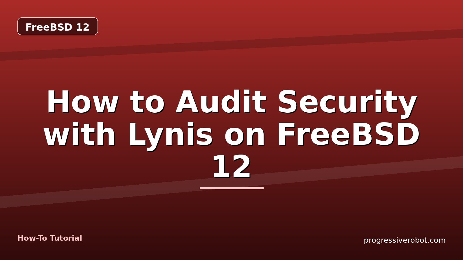 How to Audit Security with Lynis on FreeBSD 12 — step-by-step FreeBSD 12 tutorial on Progressive Robot