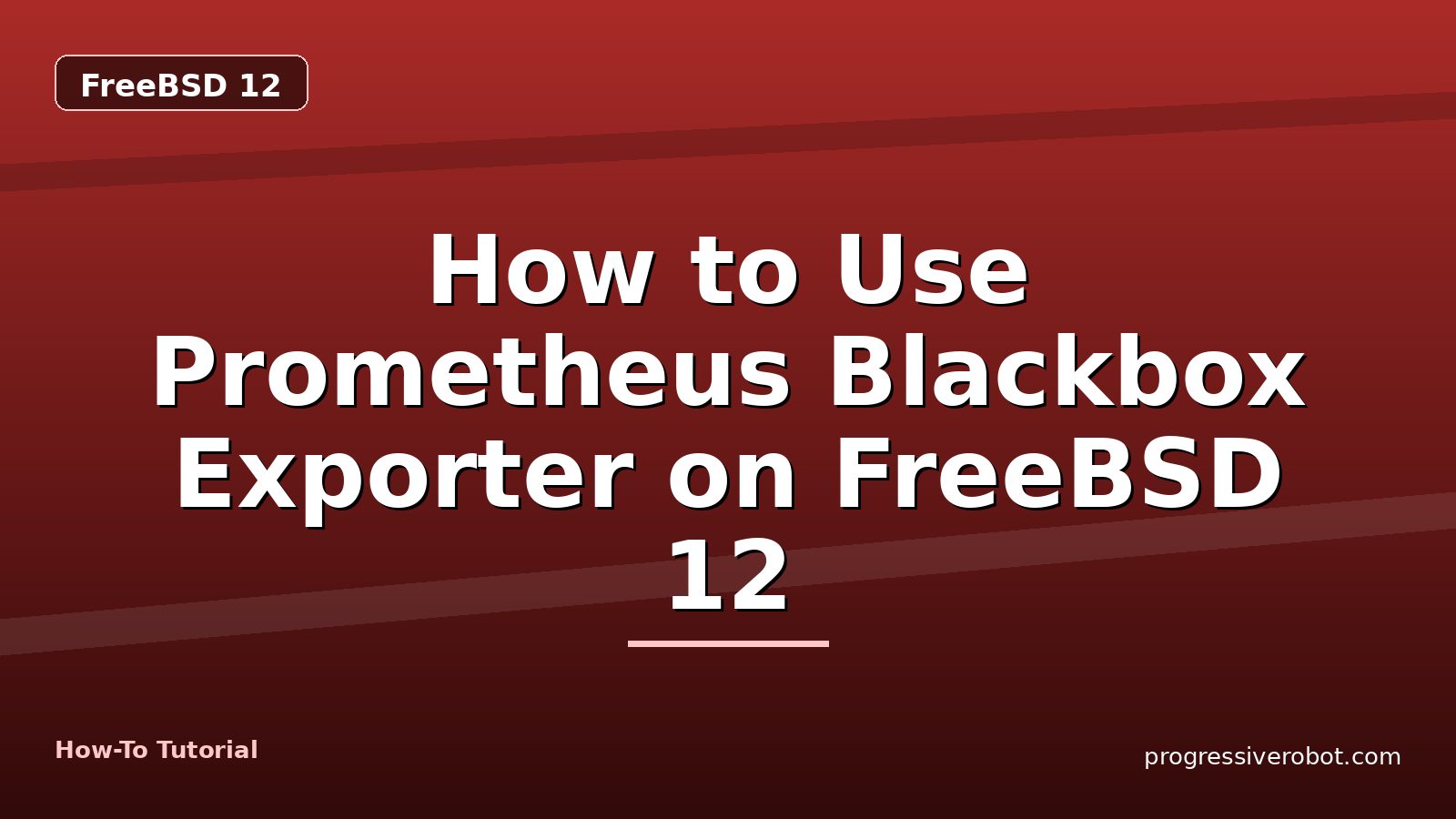 How to Use Prometheus Blackbox Exporter on FreeBSD 12 — step-by-step FreeBSD 12 tutorial on Progressive Robot