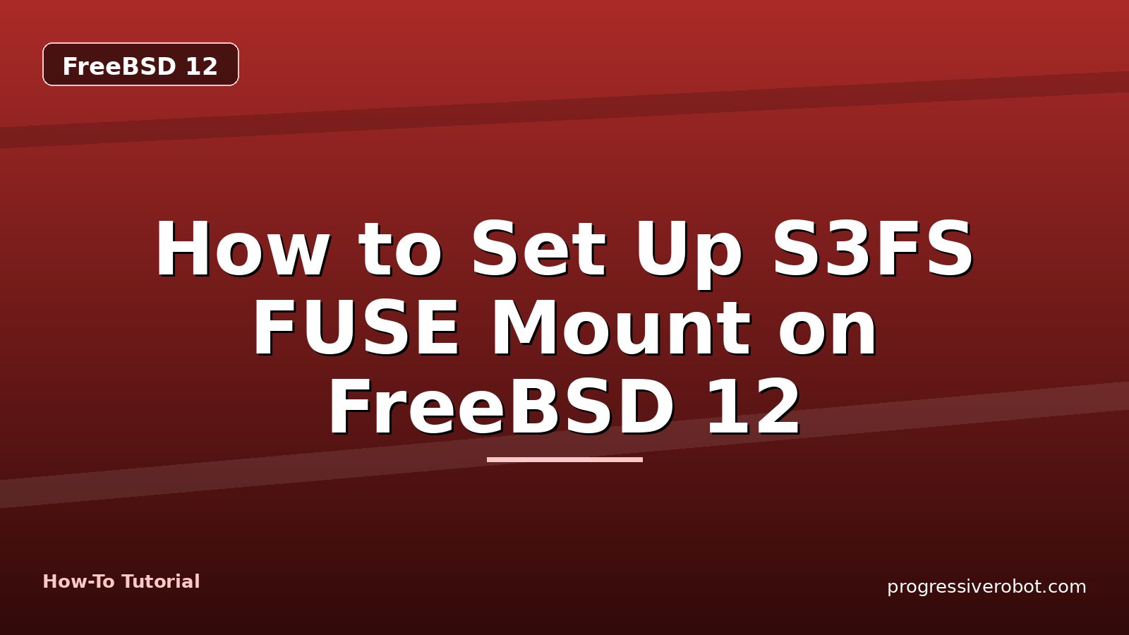 How to Set Up S3FS FUSE Mount on FreeBSD 12