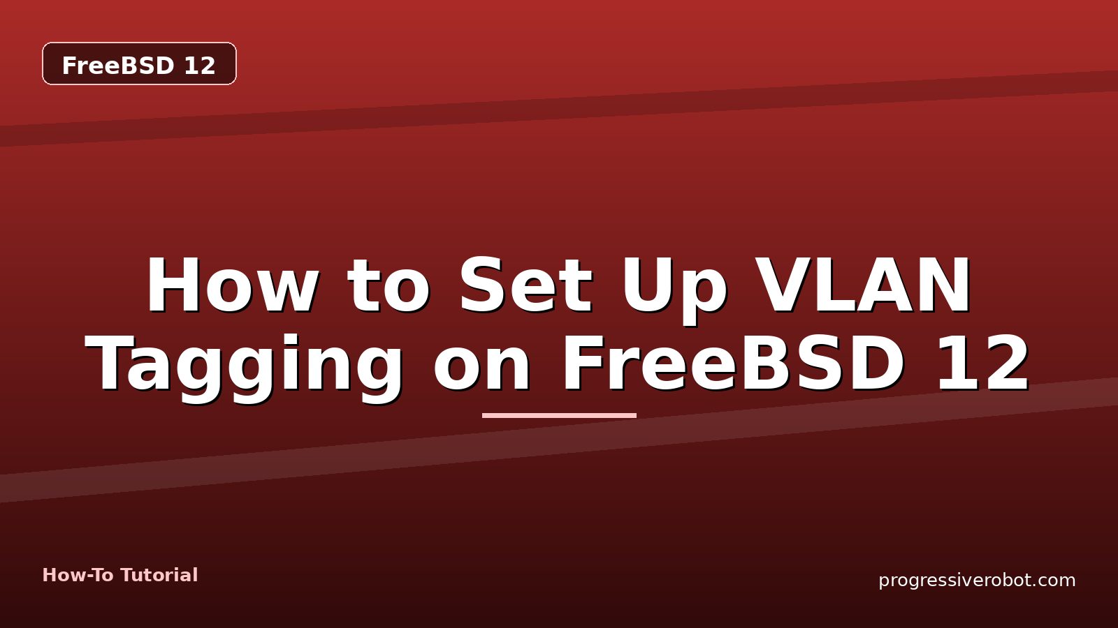 How to Set Up VLAN Tagging on FreeBSD 12 — step-by-step FreeBSD 12 tutorial on Progressive Robot