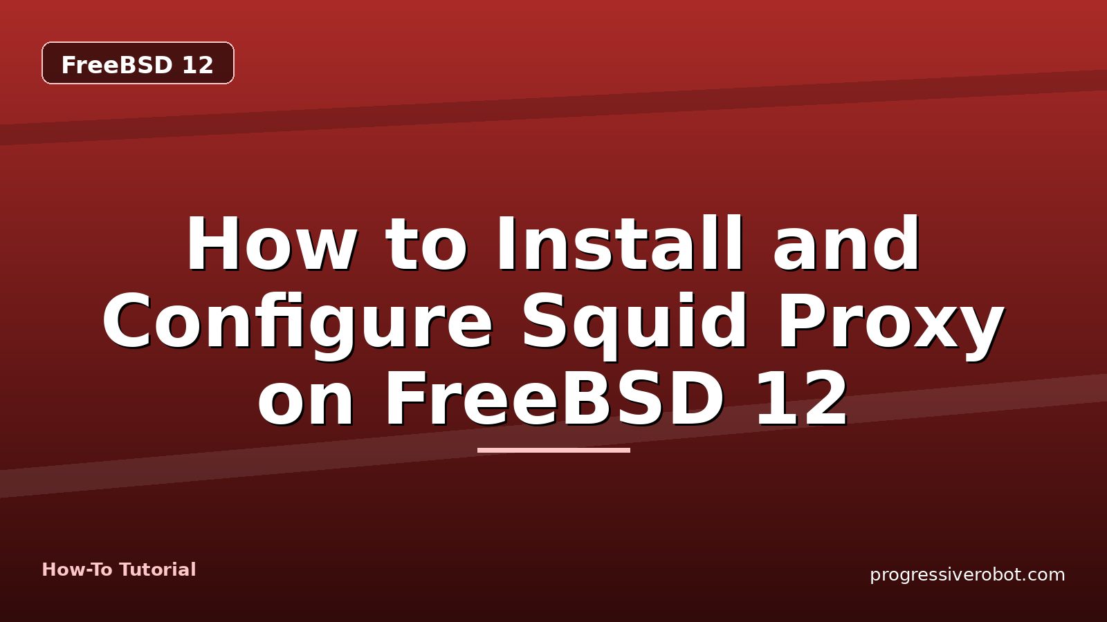 How to Install and Configure Squid Proxy on FreeBSD 12