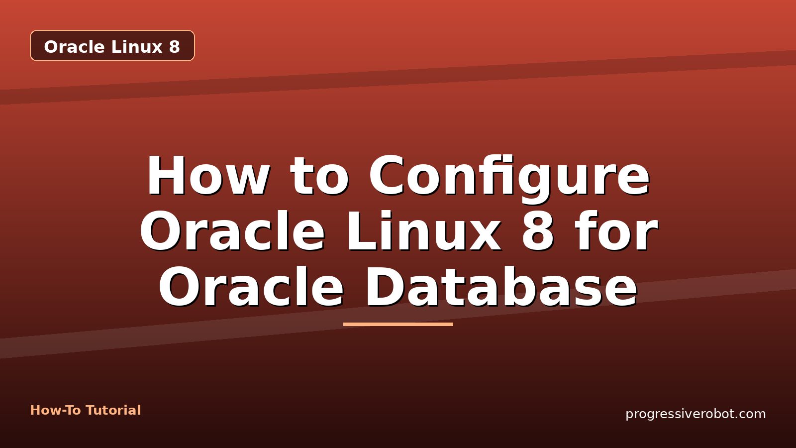 How to Configure Oracle Linux 8 for Oracle Database
