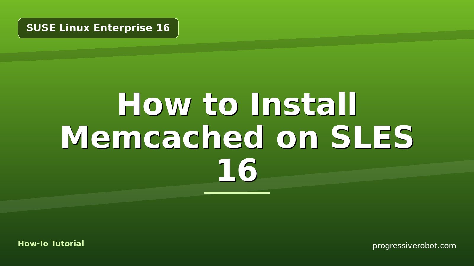 How to Install Memcached on SLES 16
