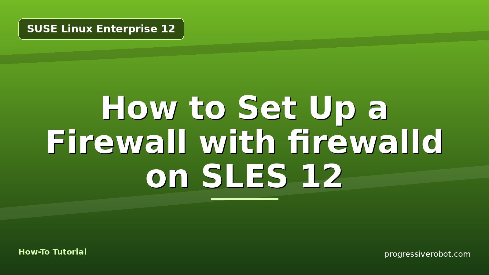 How to Set Up a Firewall with firewalld on SLES 12