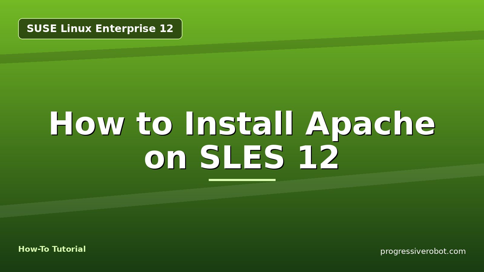How to Install Apache on SLES 12
