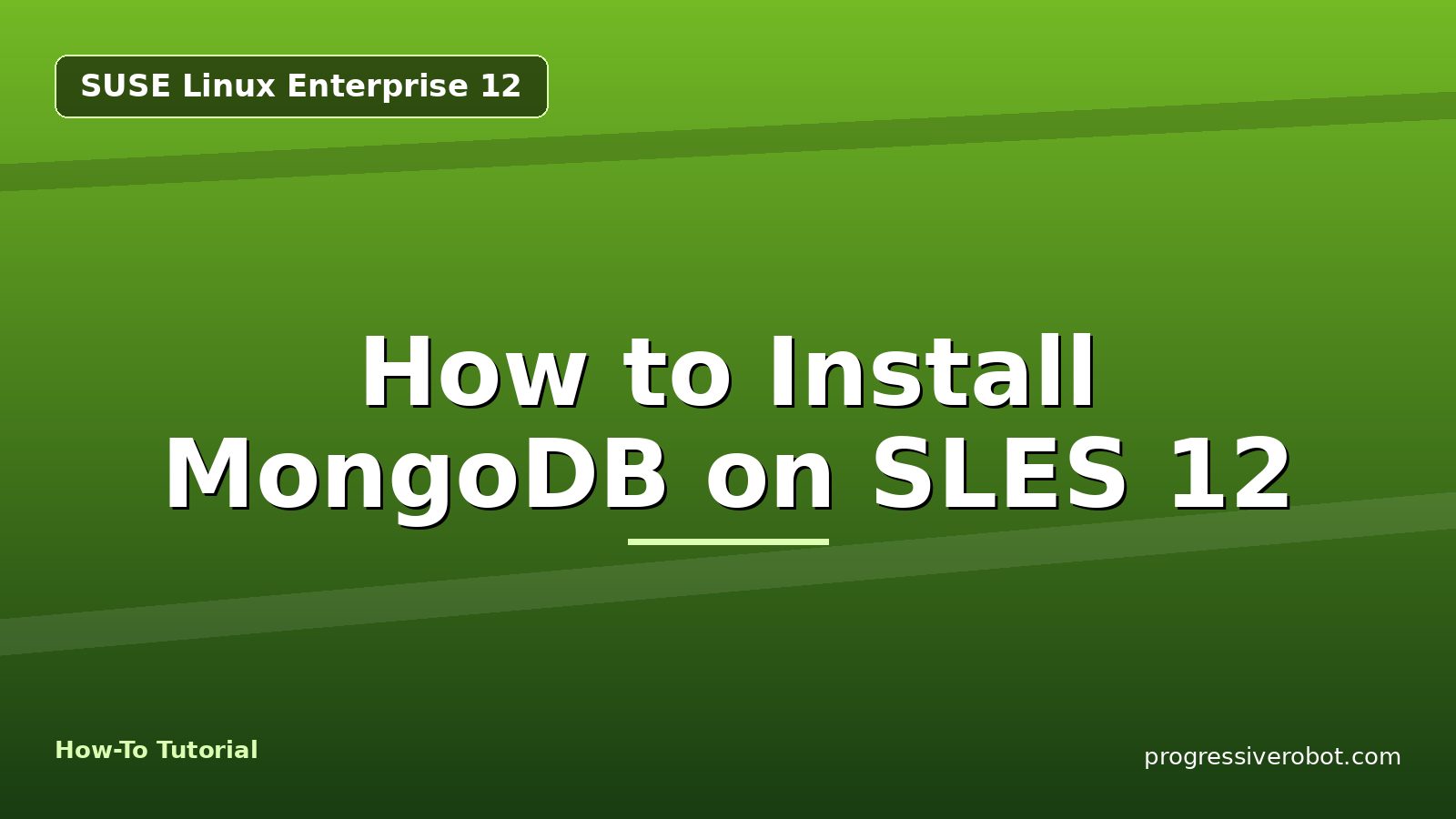 How to Install MongoDB on SLES 12