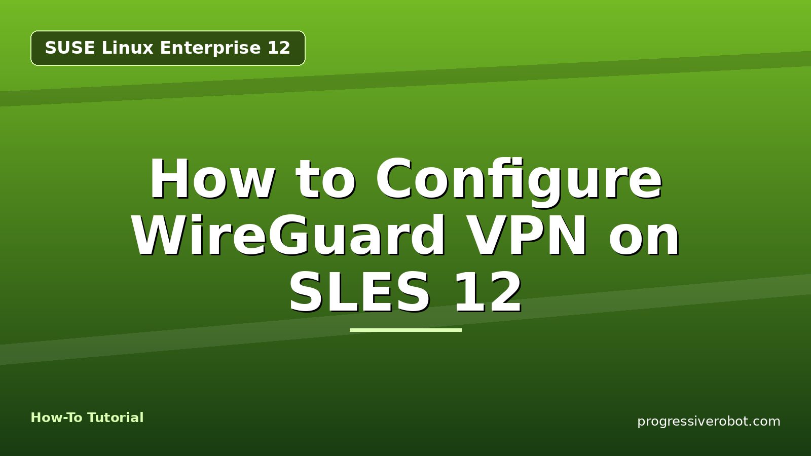How to Configure WireGuard VPN on SLES 12