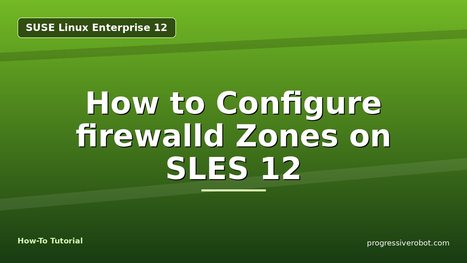 How to Configure firewalld Zones on SLES 12