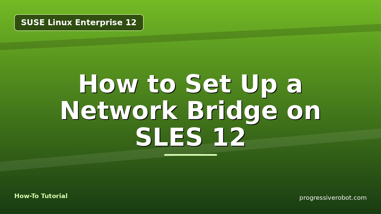 How to Set Up a Network Bridge on SLES 12