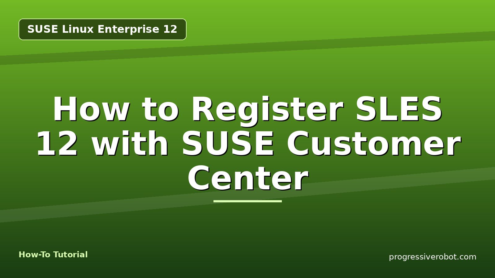 How to Register SLES 12 with SUSE Customer Center