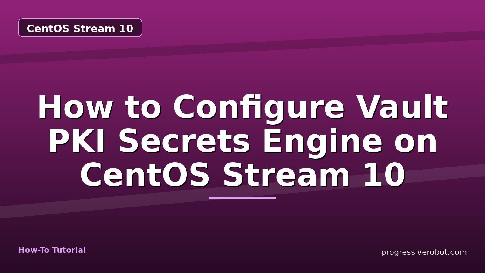How to Configure Vault PKI Secrets Engine on CentOS Stream 10 — step-by-step CentOS Stream 10 tutorial on Progressive Robot