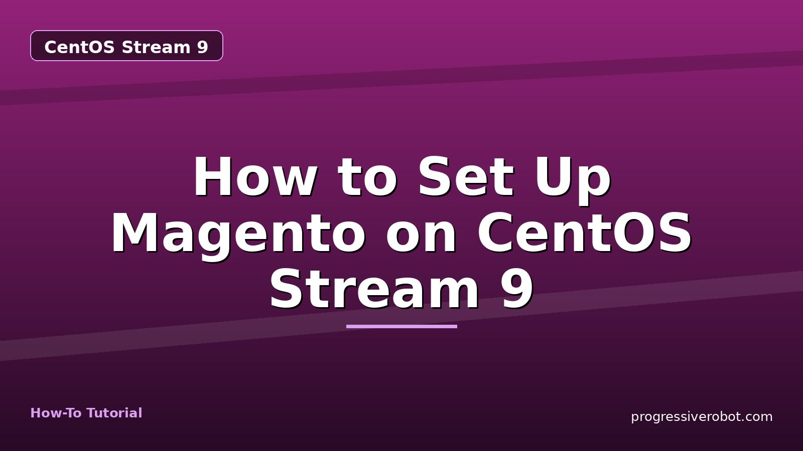How to Set Up Magento on CentOS Stream 9 — step-by-step CentOS Stream 9 tutorial on Progressive Robot