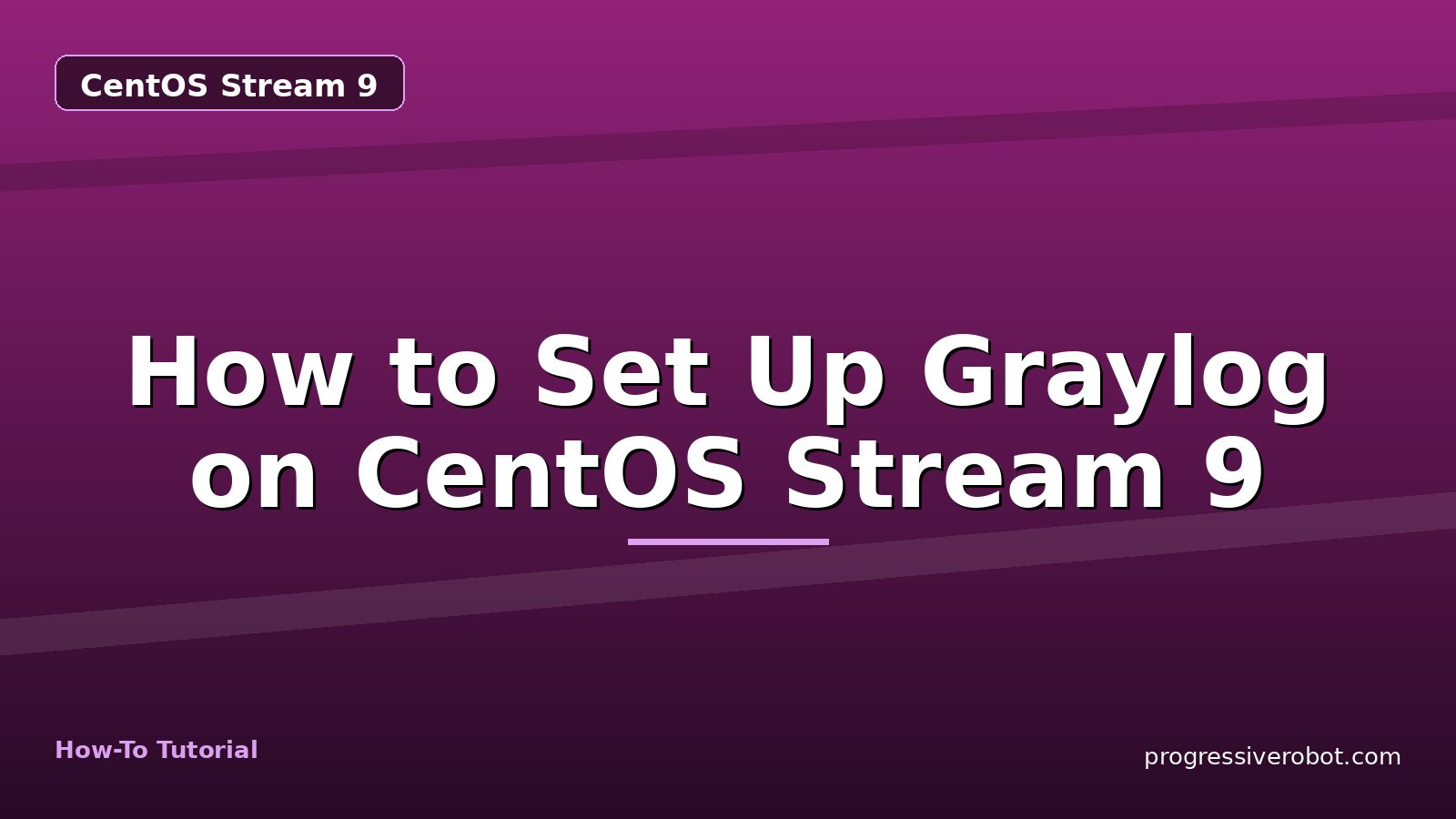 How to Set Up Graylog on CentOS Stream 9 — step-by-step CentOS Stream 9 tutorial on Progressive Robot