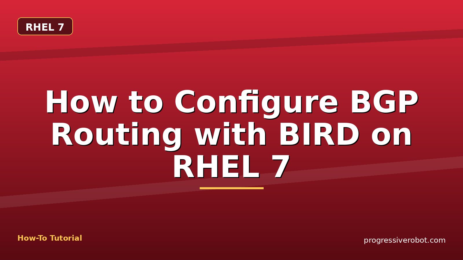 How to Configure BGP Routing with BIRD on RHEL 7