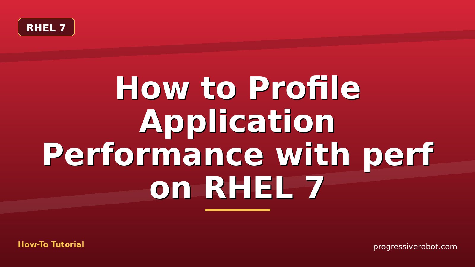How to Profile Application Performance with perf on RHEL 7