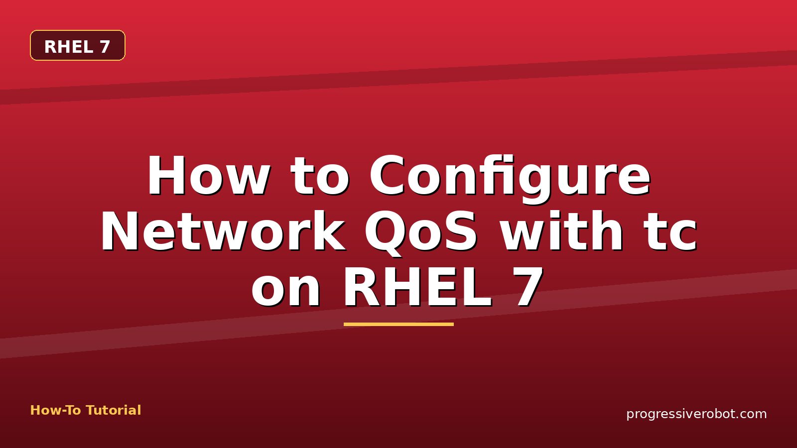 How to Configure Network QoS with tc on RHEL 7