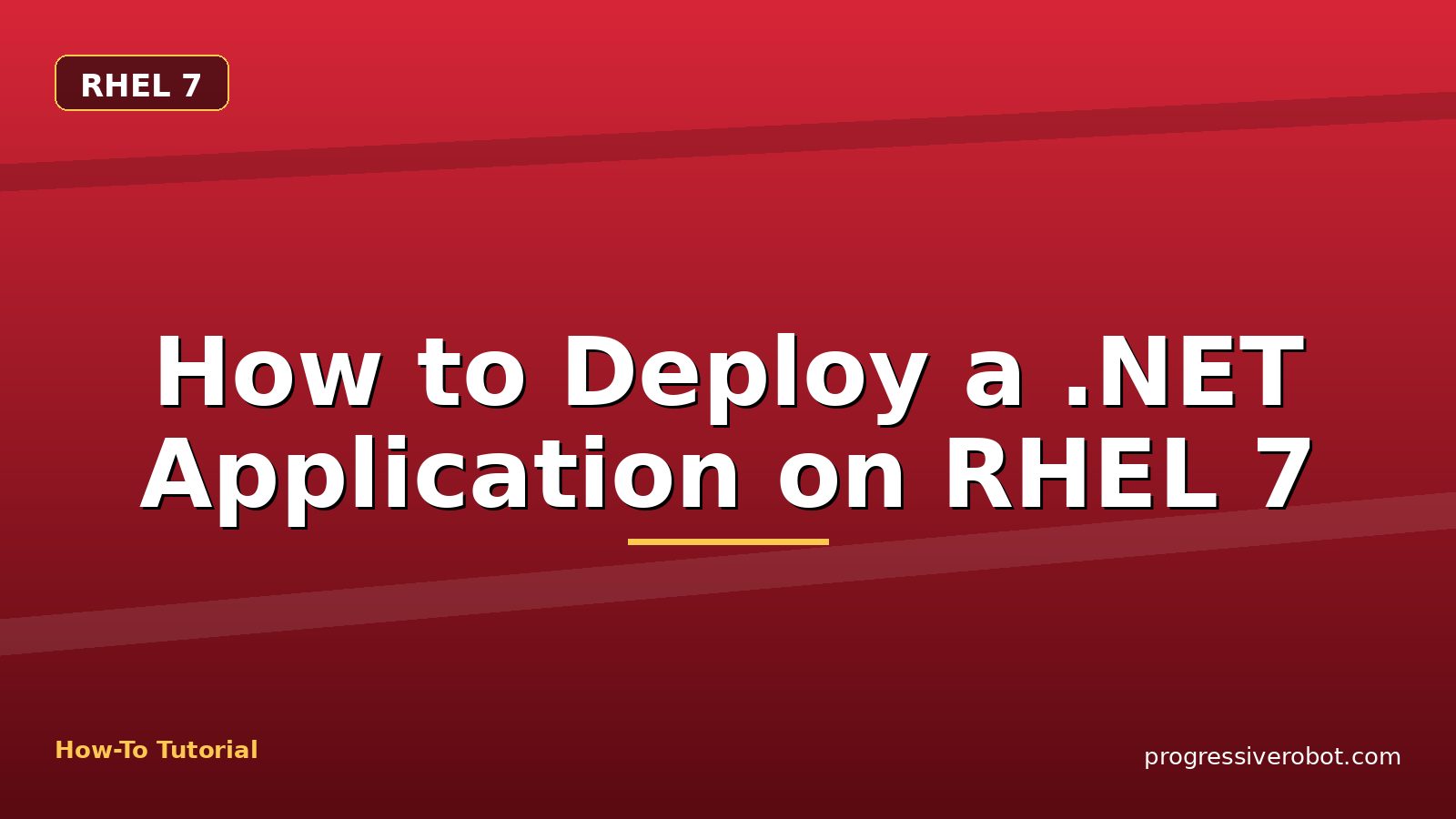 How to Deploy a .NET Application on RHEL 7