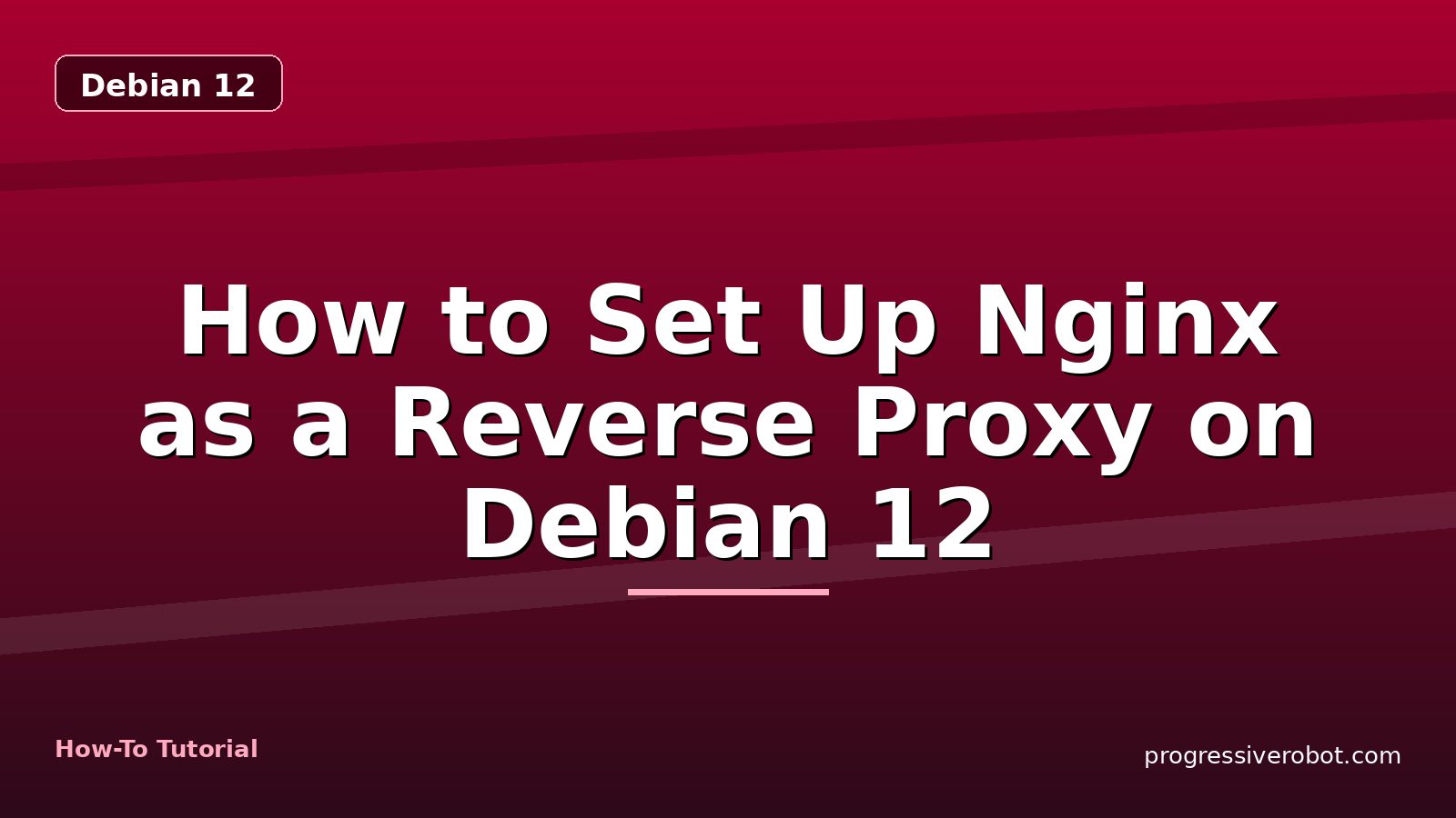 How to Set Up Nginx as a Reverse Proxy on Debian 12 — step-by-step Debian 12 tutorial on Progressive Robot