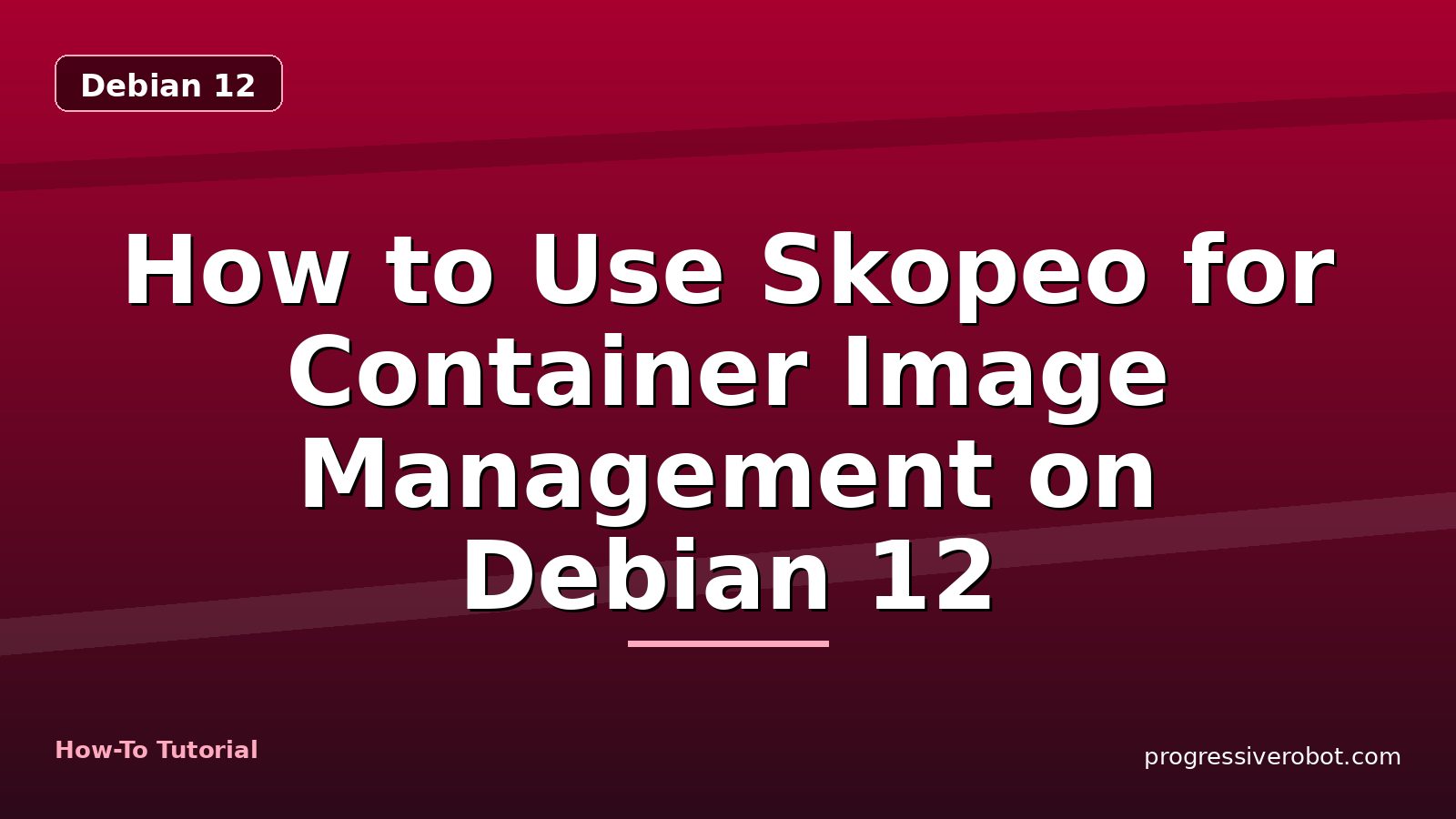 How to Use Skopeo for Container Image Management on Debian 12 — step-by-step Debian 12 tutorial on Progressive Robot