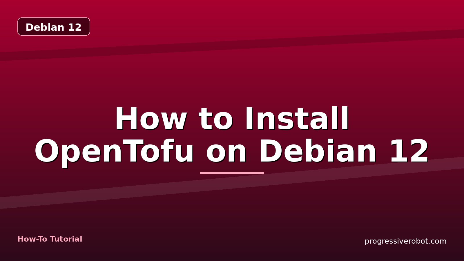 How to Install OpenTofu on Debian 12 — step-by-step Debian 12 tutorial on Progressive Robot