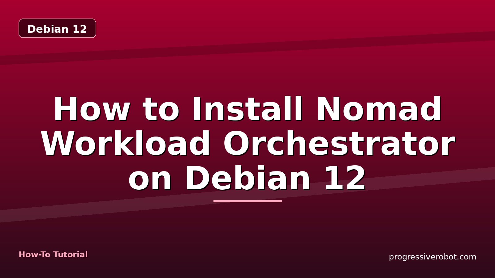 How to Install Nomad Workload Orchestrator on Debian 12 — step-by-step Debian 12 tutorial on Progressive Robot