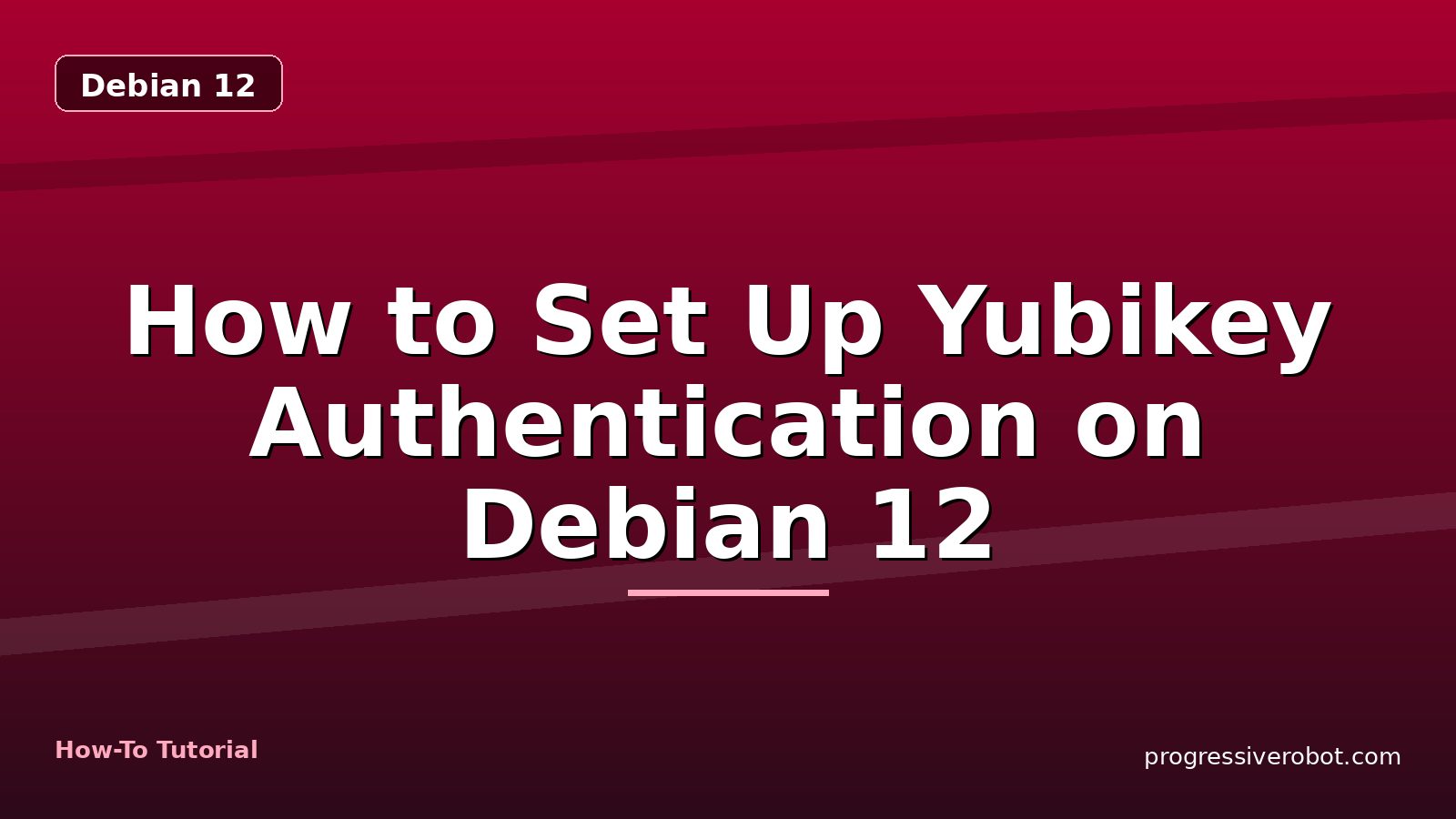How to Set Up Yubikey Authentication on Debian 12 — step-by-step Debian 12 tutorial on Progressive Robot