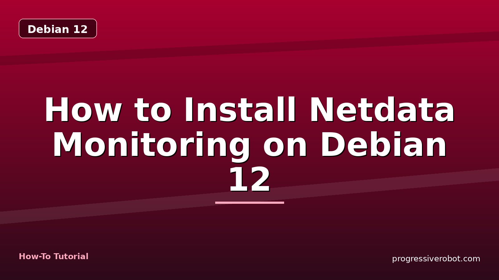 How to Install Netdata Monitoring on Debian 12 — step-by-step Debian 12 tutorial on Progressive Robot