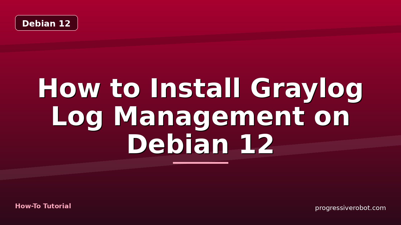 How to Install Graylog Log Management on Debian 12 — step-by-step Debian 12 tutorial on Progressive Robot