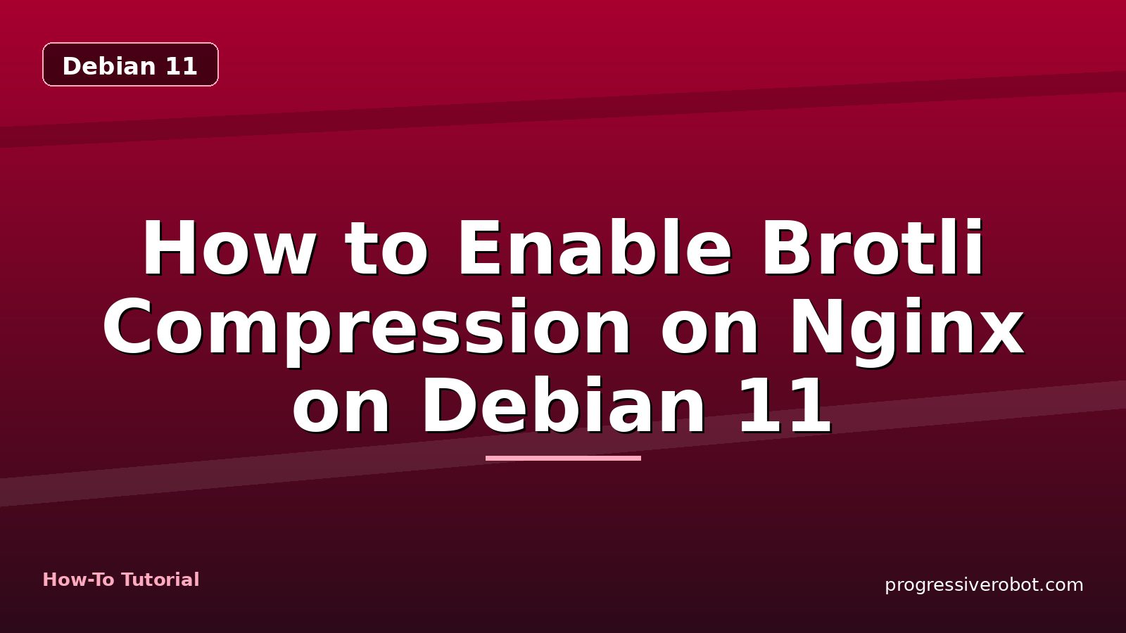 How to Enable Brotli Compression on Nginx on Debian 11 — step-by-step Debian 11 tutorial on Progressive Robot