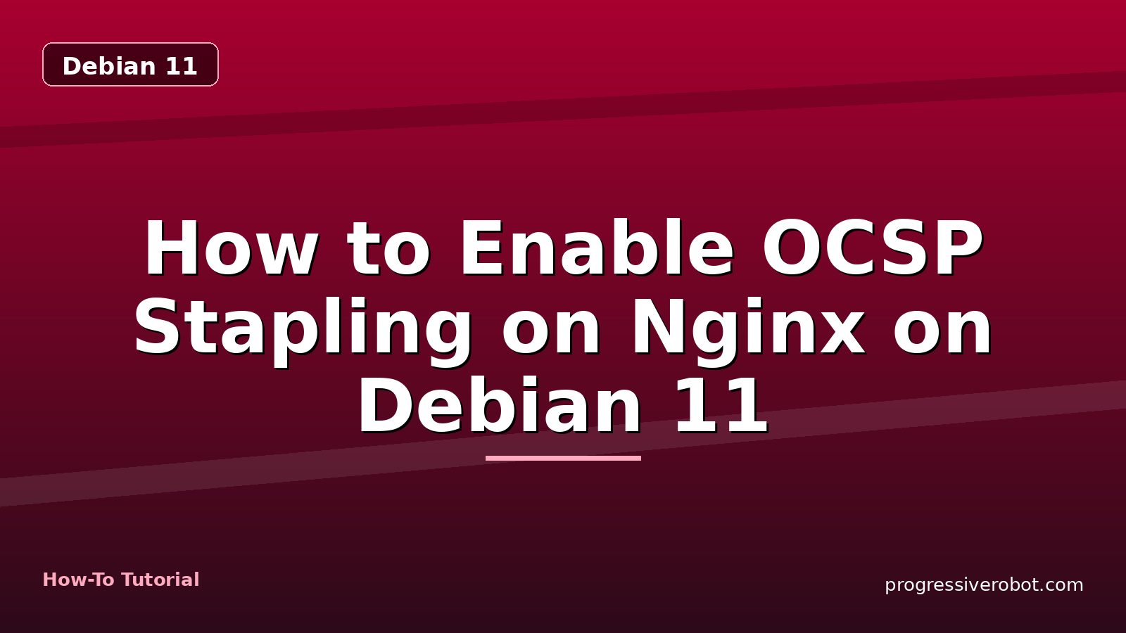 How to Enable OCSP Stapling on Nginx on Debian 11 — step-by-step Debian 11 tutorial on Progressive Robot