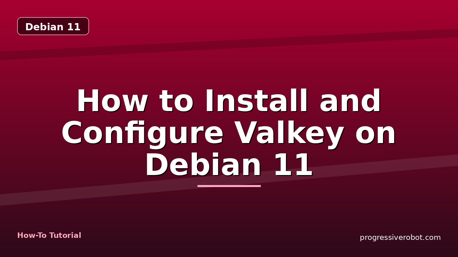 How to Install and Configure Valkey on Debian 11 — step-by-step Debian 11 tutorial on Progressive Robot