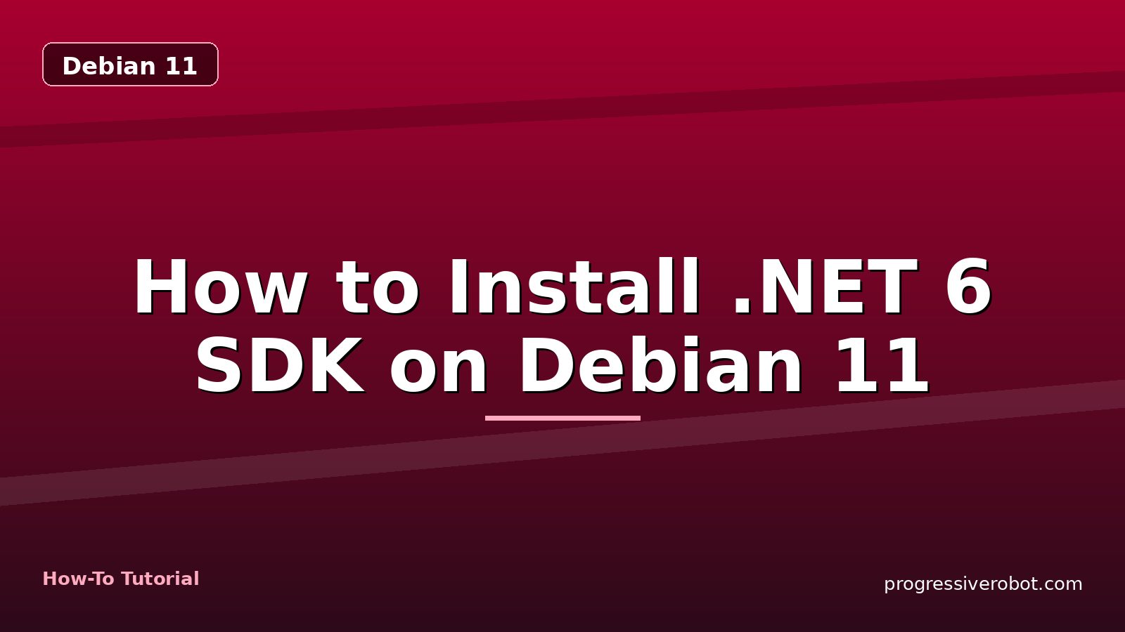 How to Install .NET 6 SDK on Debian 11 — step-by-step Debian 11 tutorial on Progressive Robot