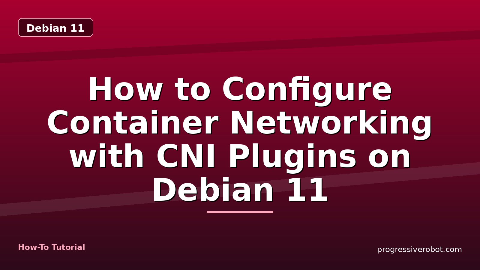 How to Configure Container Networking with CNI Plugins on Debian 11 — step-by-step Debian 11 tutorial on Progressive Robot