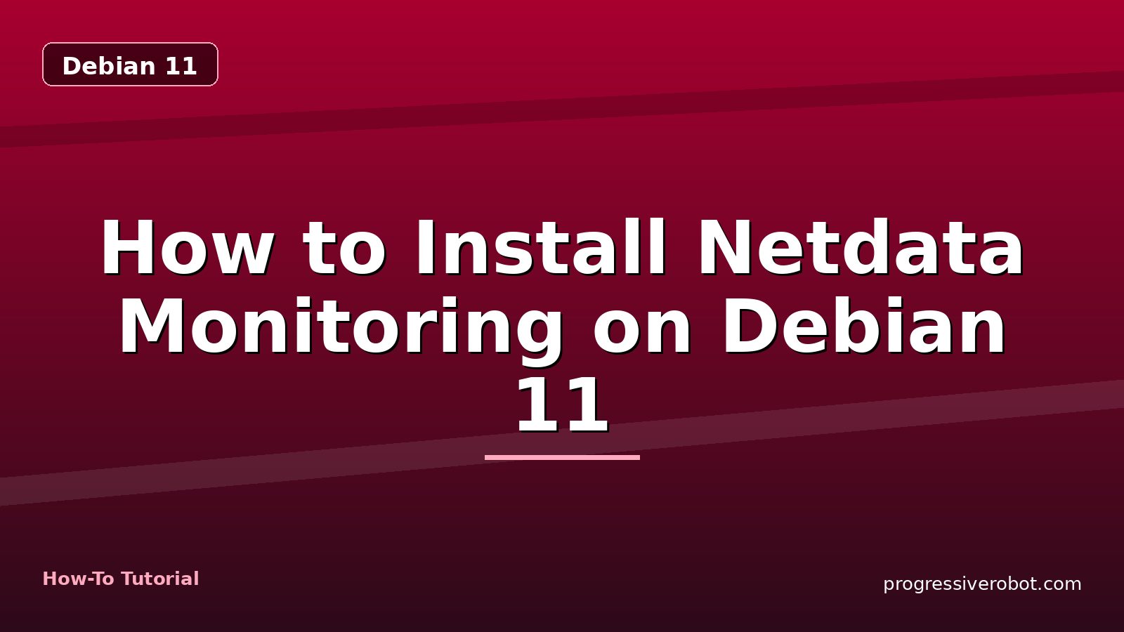How to Install Netdata Monitoring on Debian 11 — step-by-step Debian 11 tutorial on Progressive Robot