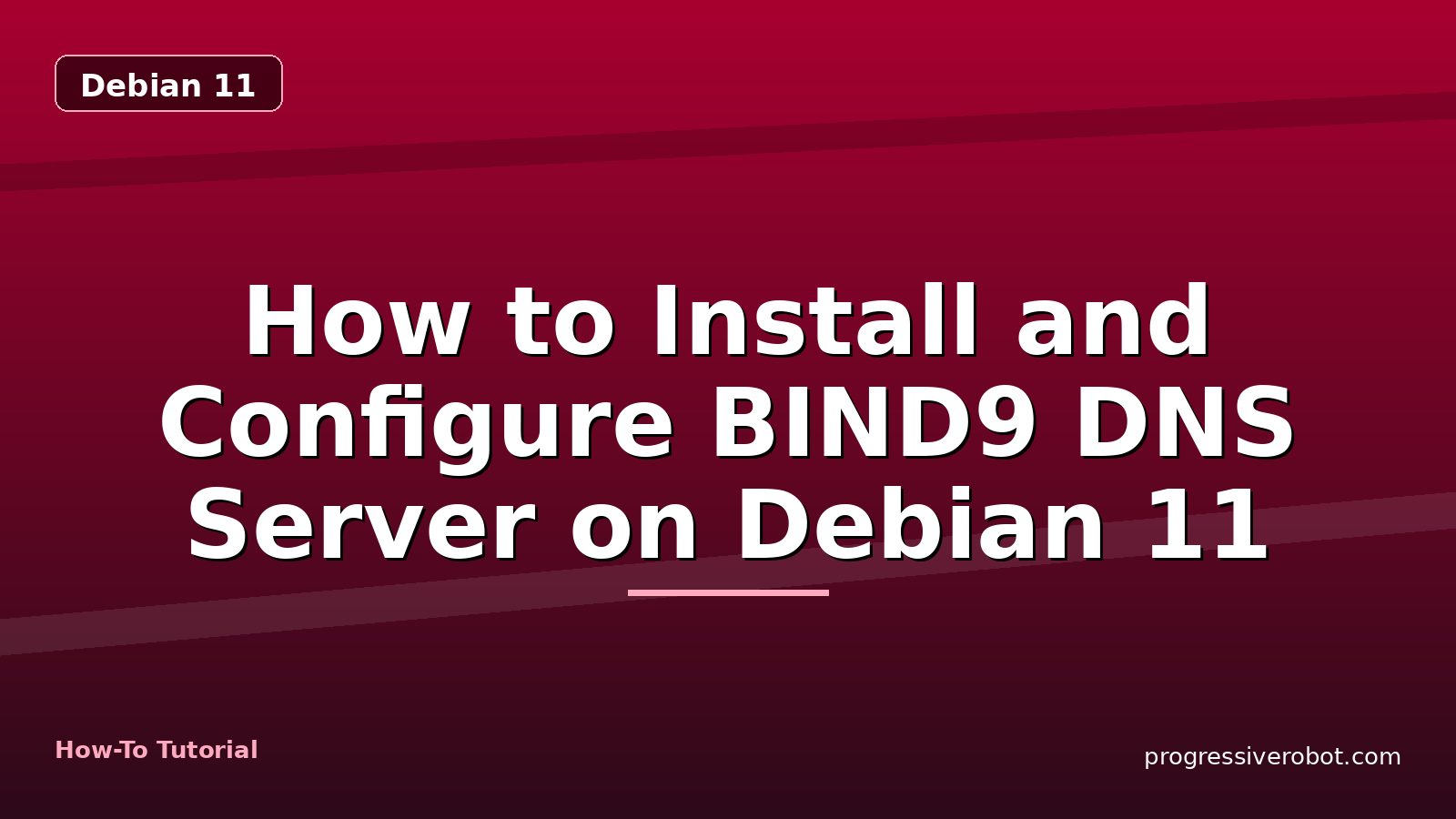 How to Install and Configure BIND9 DNS Server on Debian 11 — step-by-step Debian 11 tutorial on Progressive Robot