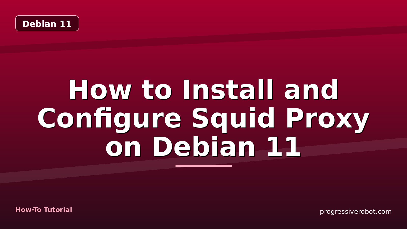 How to Install and Configure Squid Proxy on Debian 11 — step-by-step Debian 11 tutorial on Progressive Robot